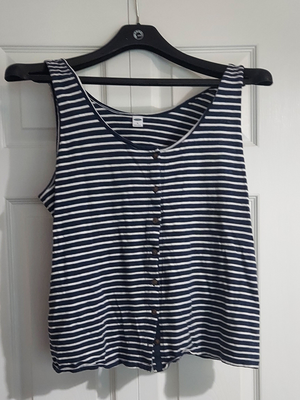 Old Navy Striped Tank Top in Blue & White Size XL